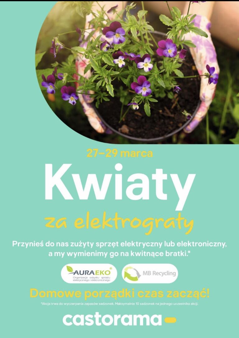 Kwiaty za elektrograty